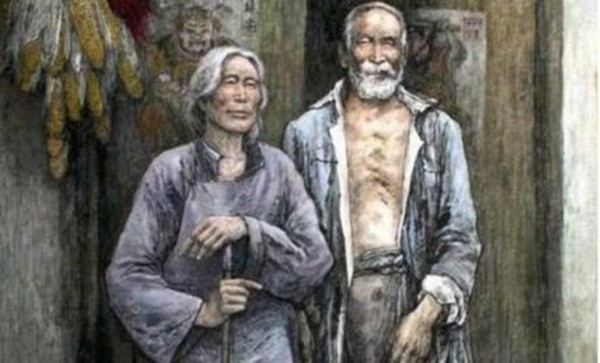 Ông chồng què - bà vợ mù đi dự đám cưới